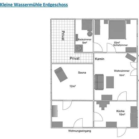 Ferienunterkuenfte Wassermuehle Apartament Kappeln